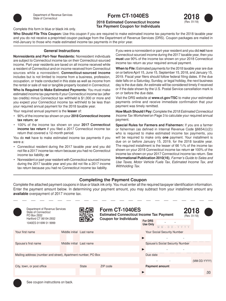 2018 form 1040 es Preview on Page 1