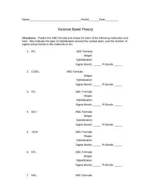 Valence Bond Theory