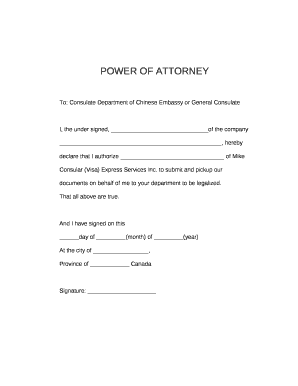 To: Consulate Department of Chinese Embassy or General Consulate
