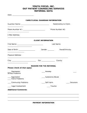 OUT PATIENT COUNSELING SERVICES
