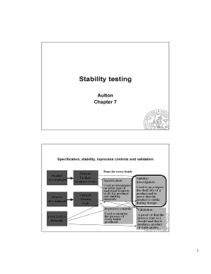 Fillable Online Stability testing Fax Email Print - pdfFiller
