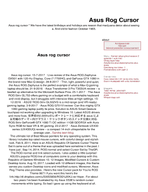 Fillable Online Asus Rog Cursor Fax Email Print - pdfFiller