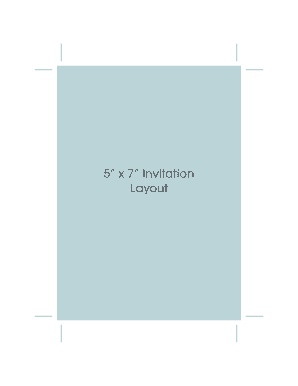 Fillable Online 5 x 7 Invitation Fax Email Print - pdfFiller