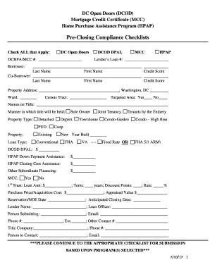 Fillable Online Dc Open Doors Dcod Fax Email Print Pdffiller