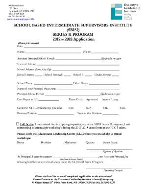 SERIES II PROGRAM