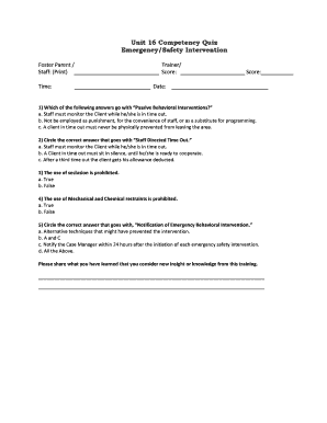 Unit 16 Competency Quiz