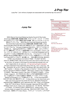 Jpop Flac Download Fill Online Printable Fillable Blank Pdffiller