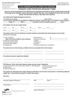 Primary Care Physician Request Form