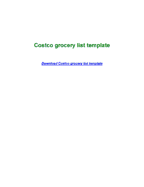 Fillable Online DownloadCostco grocery list template Fax Email Print Fillable Online DownloadCostco grocery list template Fax Email Print