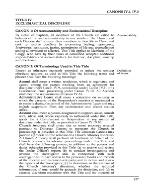 Fillable Online CANONS IV Fax Email Print - pdfFiller