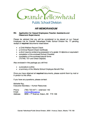 HR MEMORANDUM