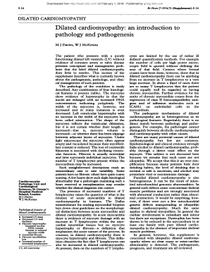 Fillable Online Dilated cardiomyopathy: an introduction to Fax Email ...