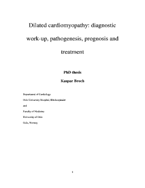 Fillable Online Dilated cardiomyopathy: diagnostic Fax Email Print ...