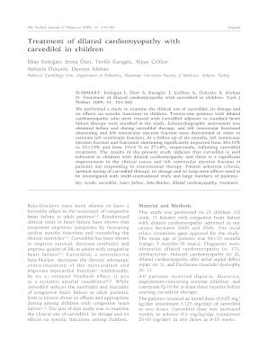 Fillable Online Treatment of dilated cardiomyopathy with Fax Email ...