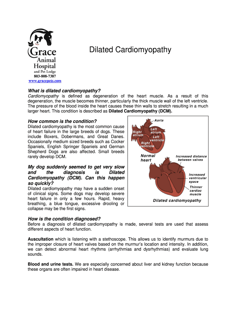 Fillable Online What is dilated cardiomyopathy Fax Email Print - pdfFiller
