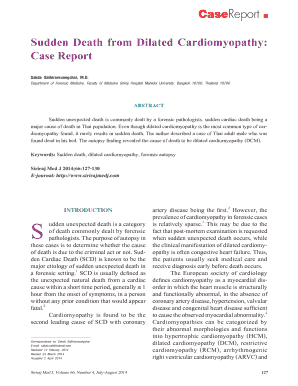 Fillable Online Sudden Death from Dilated Cardiomyopathy: Fax Email ...