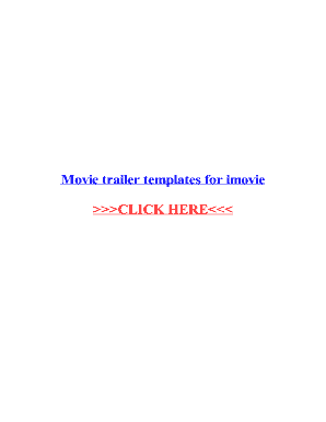 Fillable Online Movie trailer templates for imovie Fax Email Print ...