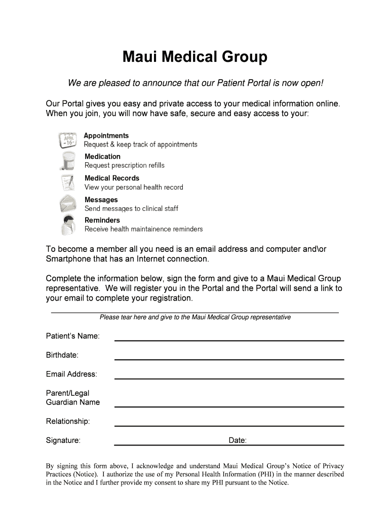 Fillable Online Maui Medical Group Fax Email Print pdfFiller