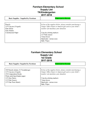 baby supplies list
