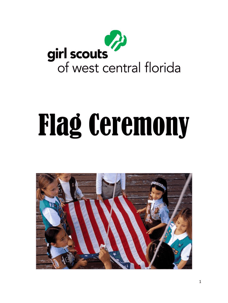 Fillable Online What is a Flag Ceremony Fax Email Print - pdfFiller