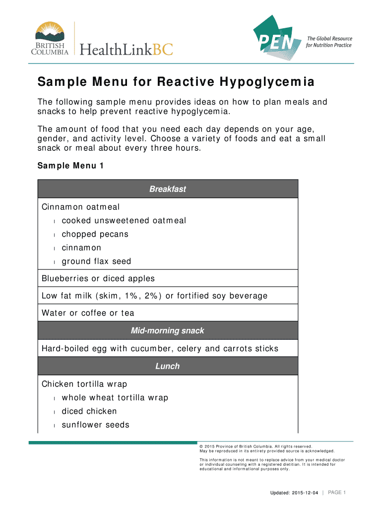 fillable-online-sample-menu-for-reactive-hypoglycemia-fax-email-print