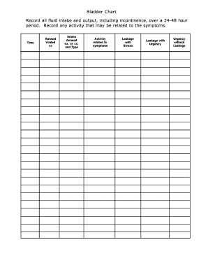 Fillable Online Bladder Chart Fax Email Print - pdfFiller