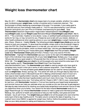 Fillable Online Weight loss thermometer chart Fax Email Print - pdfFiller
