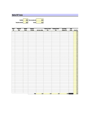 medical bill tracker
