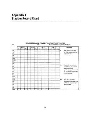 Fillable Online Bladder Record Chart Fax Email Print - pdfFiller