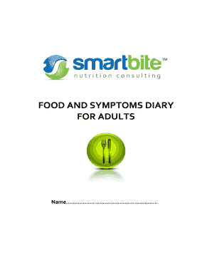 Fillable Online FOOD AND SYMPTOMS DIARY Fax Email Print - pdfFiller