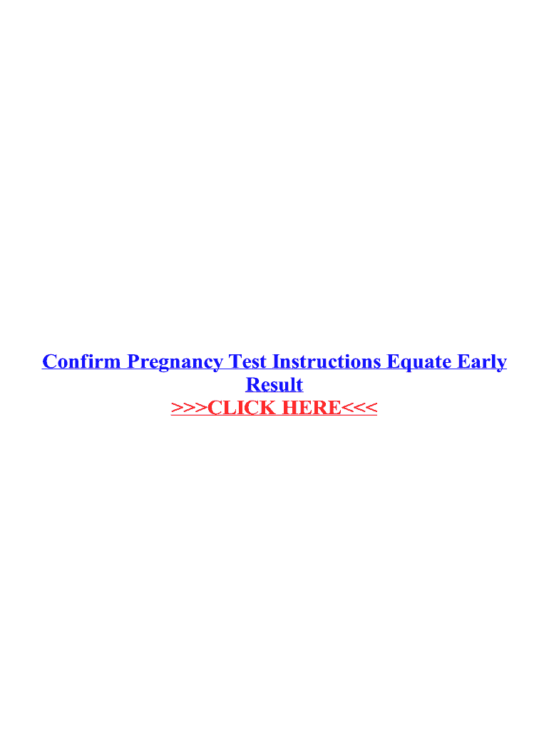 fillable-online-confirm-pregnancy-test-instructions-equate-fax-email