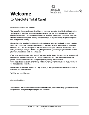 Fillable Online to Absolute Total Care Fax Email Print - pdfFiller
