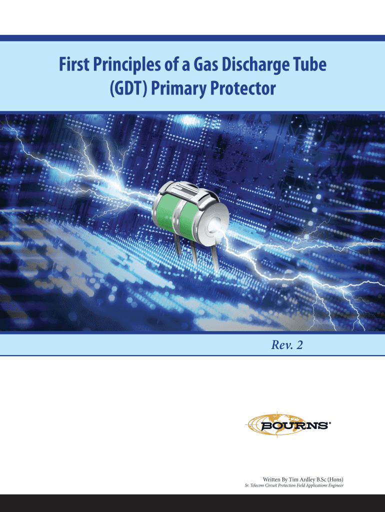 Fillable Online First Principles of a Gas Discharge Tube Fax Email
