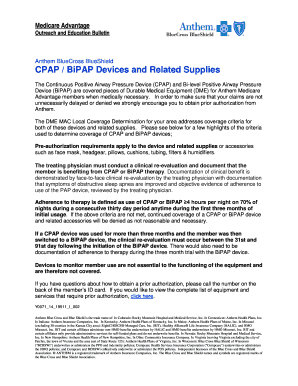 Fillable Online CPAP / BiPAP Devices and Related Supplies Fax Email ...
