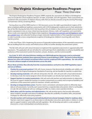 Fillable Online The Virginia Kindergarten Readiness Program Fax Email ...