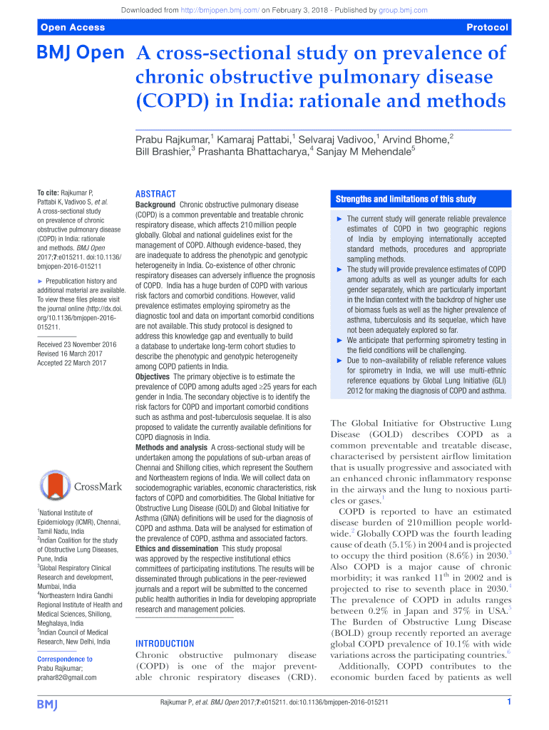 Fillable Online A crosssectional study on prevalence of Fax Email Print pdfFiller