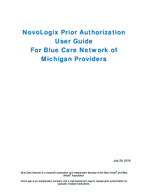 Fillable Online NovoLogix Prior Authorization Fax Email Print - pdfFiller