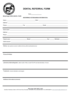 referral form samples