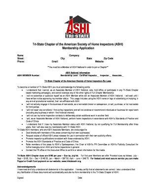 Fillable Online Tri-State Chapter of the American Society of Home ...