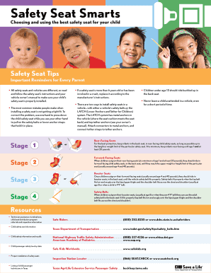 Fillable Online Safety Seat Smarts Fax Email Print - pdfFiller