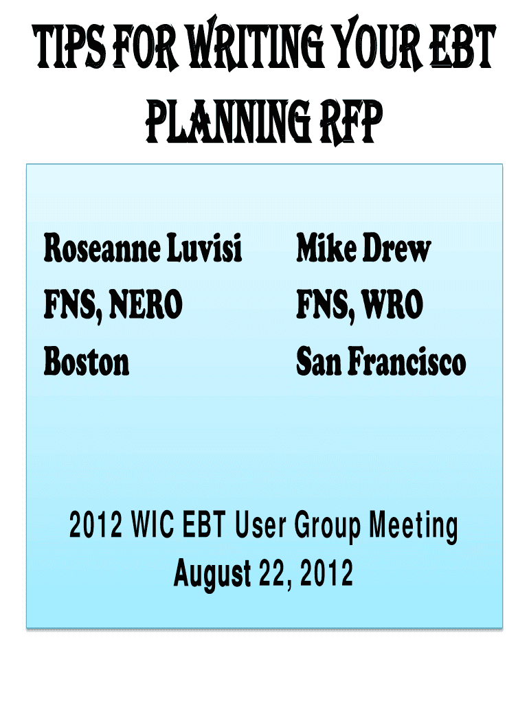 Fillable Online Tips for writing your EBT Fax Email Print pdfFiller