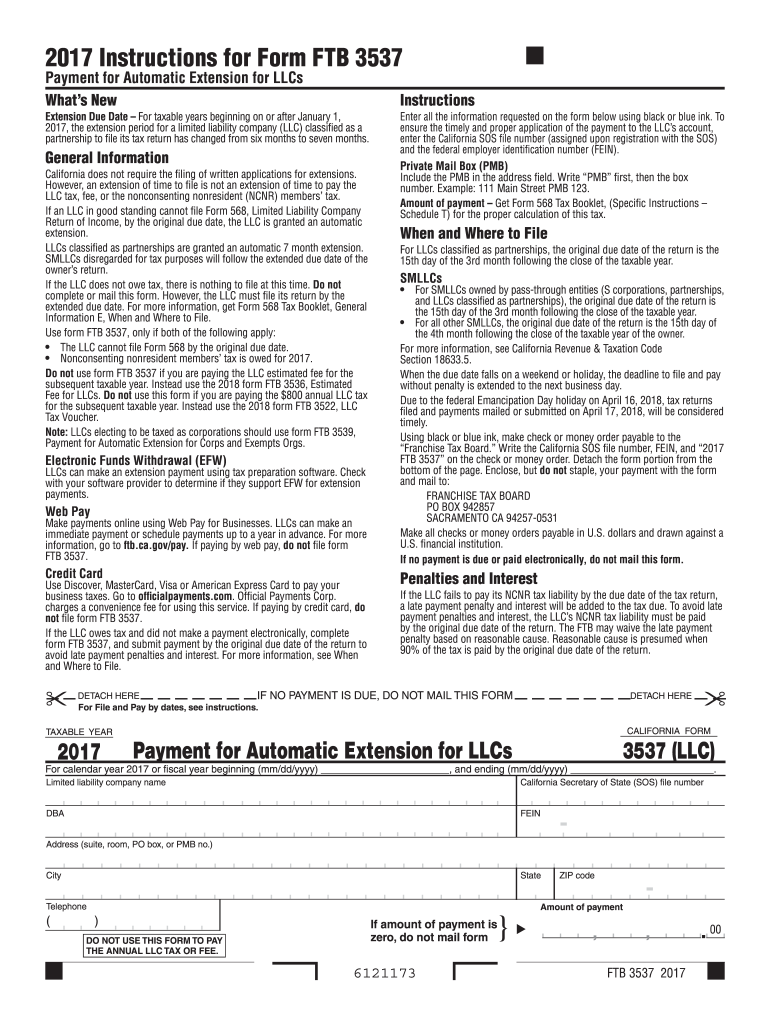 ca form 3537 Preview on Page 1