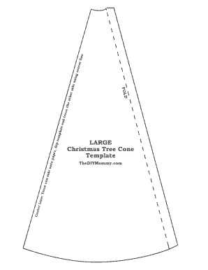 Christmas Tree Cone Template Fill Online Printable Fillable Blank Pdffiller