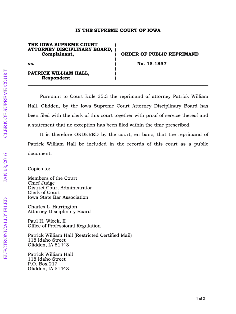 Fillable Online THE IOWA SUPREME COURT Fax Email Print pdfFiller