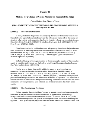 Fillable Online Motions for a Change of Venue; Motions for Recusal of ...