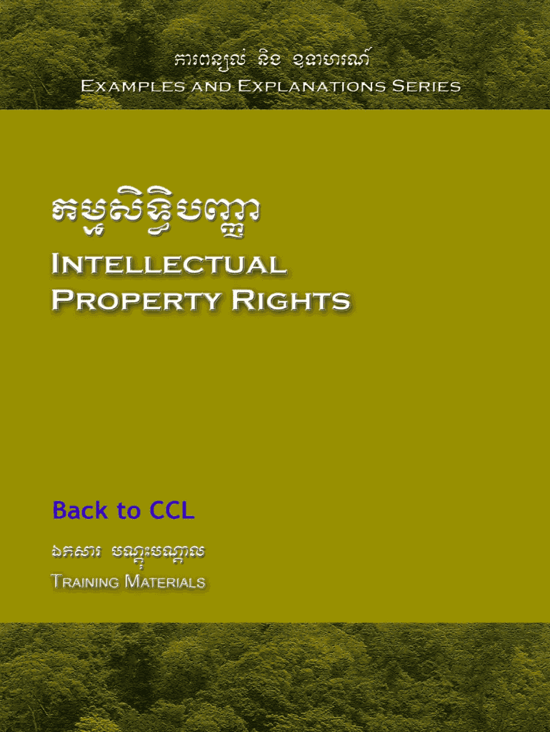 Fillable Online Examples and Explanations Series Intellectual property