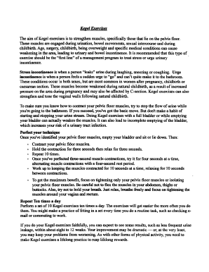 Kegel Exercises Pdf