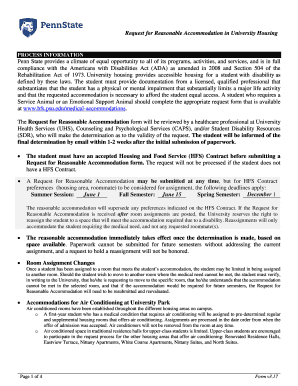 reasonable accommodation request housing - Editable ...