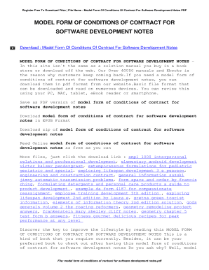 modeling contract pdf