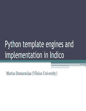 Fillable Online Python template engines and Fax Email Print - pdfFiller